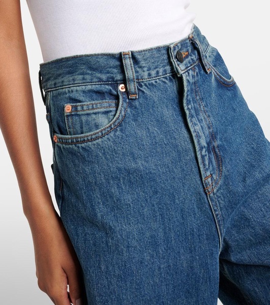 High-rise straight jeans