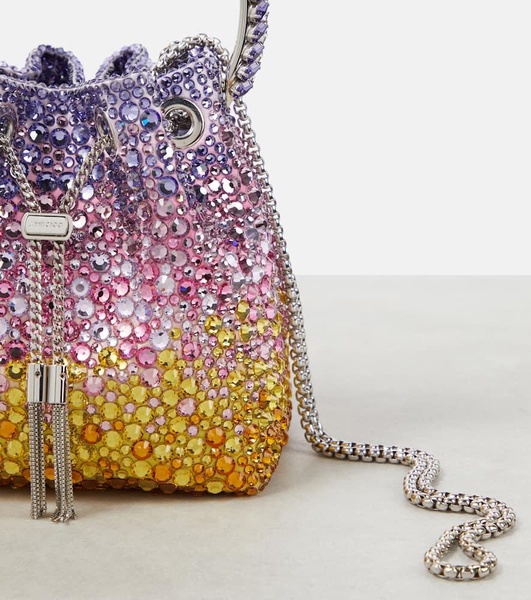 Bon Bon crystal-embellished bucket bag