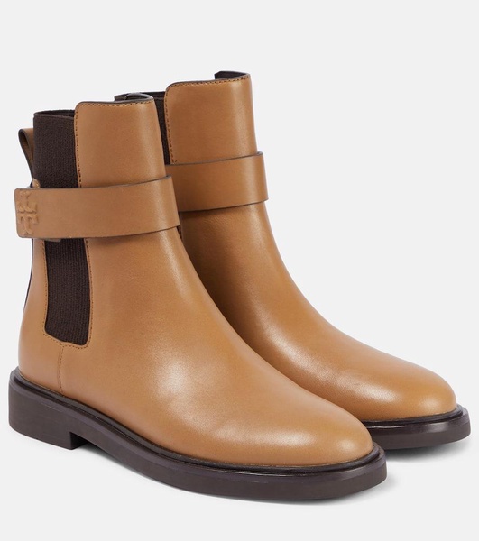 Embossed leather Chelsea boots