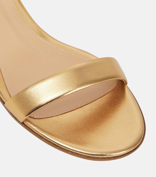 Jaime flat metallic leather sandals