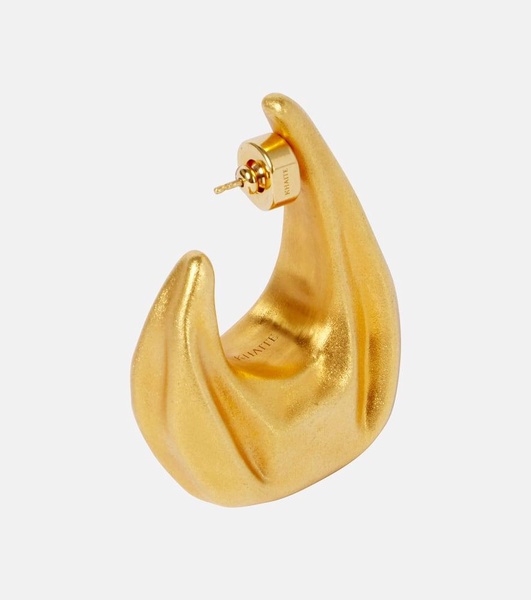 Olivia Medium gold-plated hoop earrings