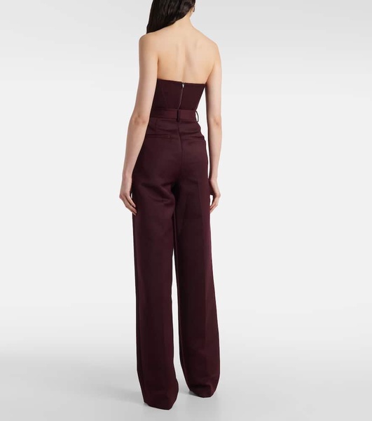 High-rise wide-leg pants