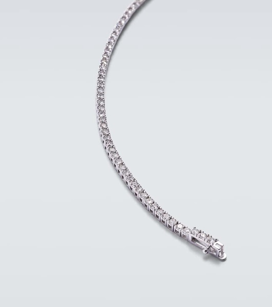 14kt white gold tennis bracelet with diamonds