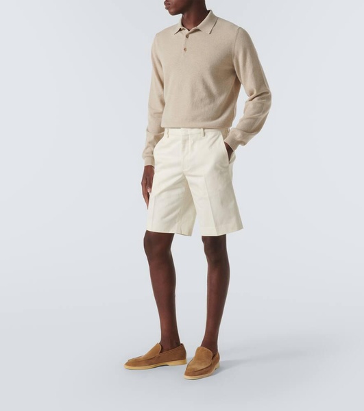 Cashmere polo sweater