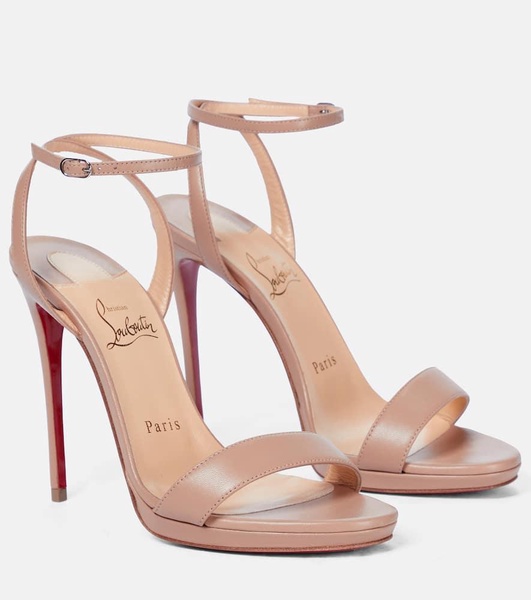 Loubi Queen 120 leather sandals