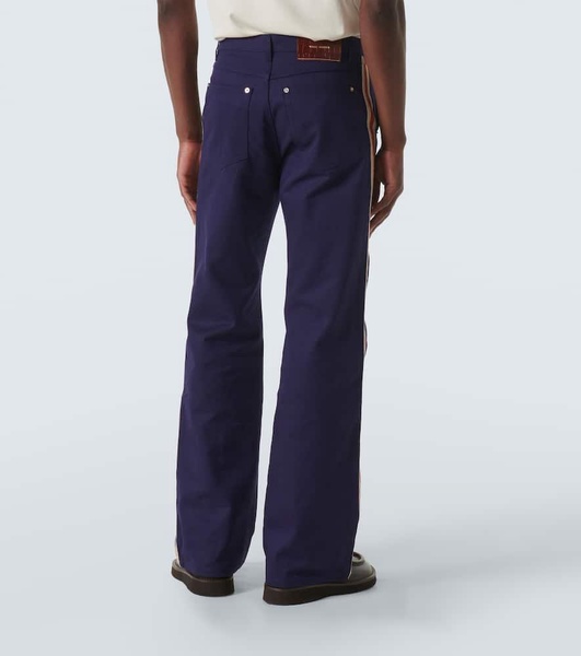 Coda cotton drill straight pants