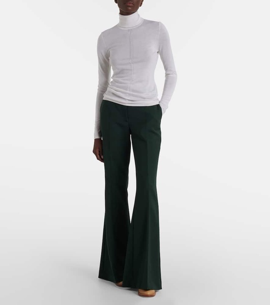 Rhein wool flared pants