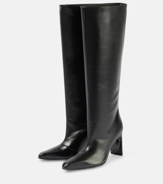 Chic Sophistication leather knee-high boots