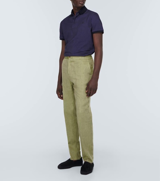 Linen straight pants