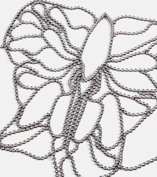 Butterfly embellished body chain