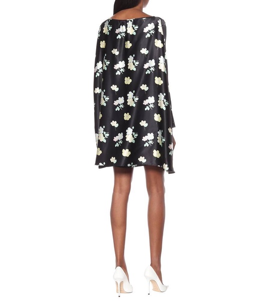 Judy floral stretch-silk minidress