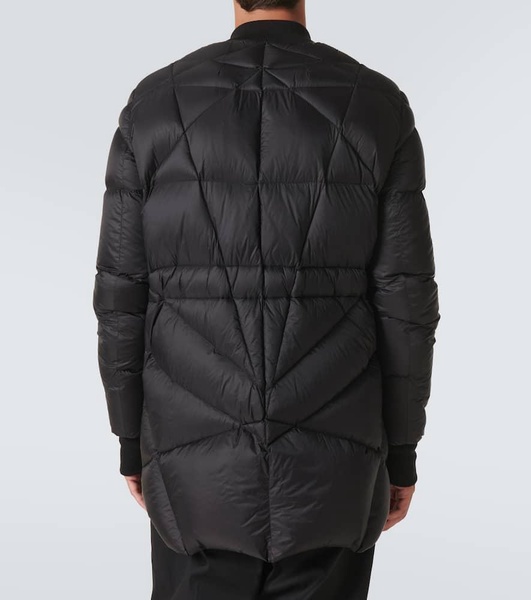 Flight quilted down jacket