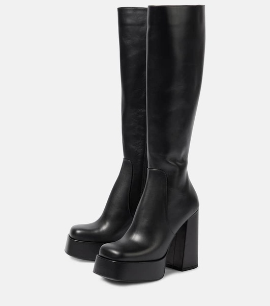 Aevitas leather platform knee-high boots