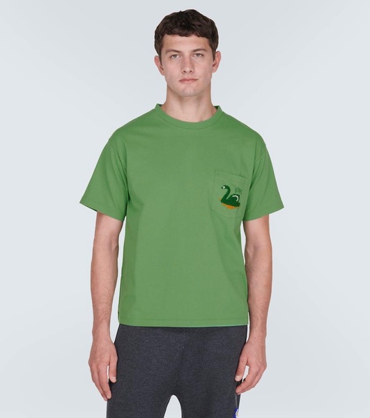 Swan cotton jersey T-shirt