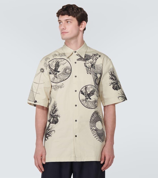 Cassidye printed cotton poplin shirt