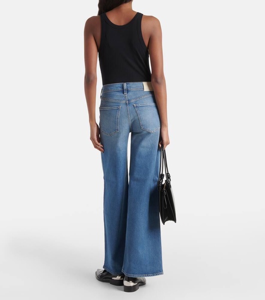 Loli mid-rise wide-leg jeans