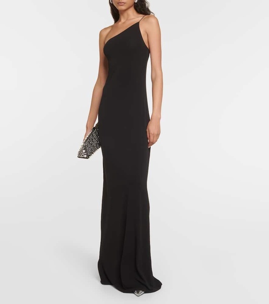 Elinor one-shoulder jersey gown