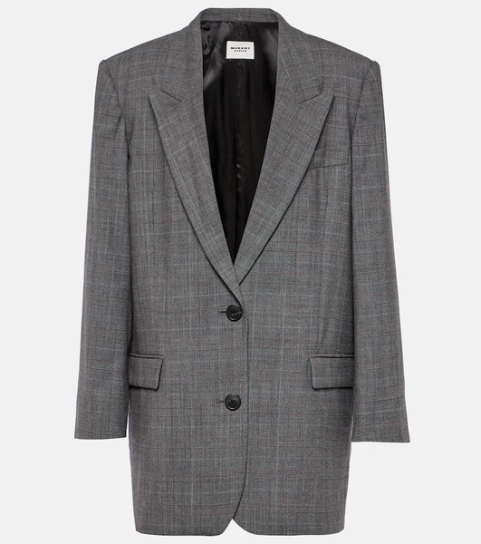 Precious checked wool blazer