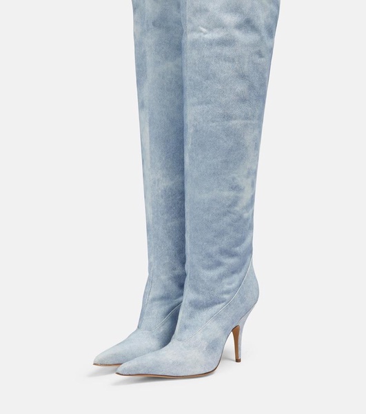 Gia 33 denim over-the-knee boots