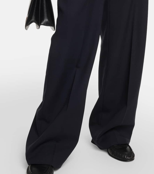 Delton high-rise virgin wool pants