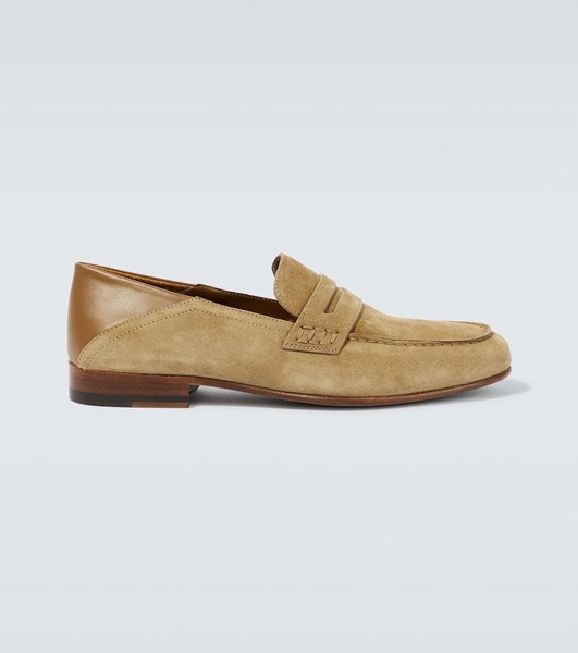 Plymouth suede penny loafers