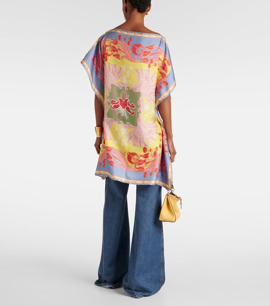 Etro Summer silk twill top