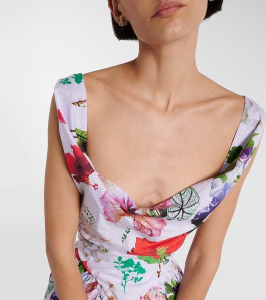 Sunday floral cotton corset dress