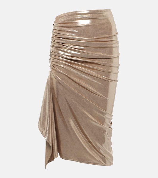 Neroli ruched midi skirt