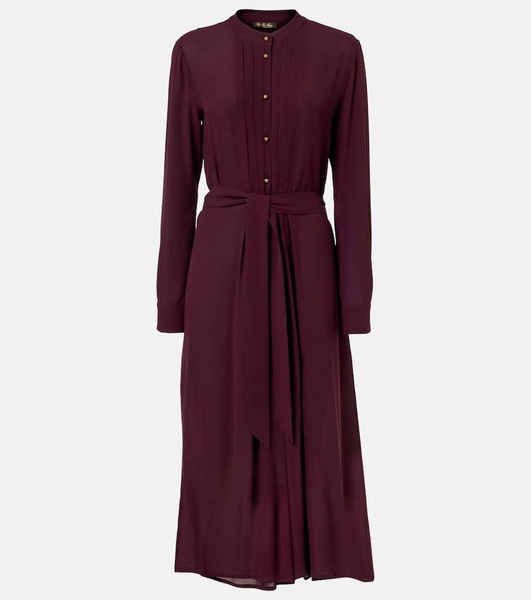 Hattie silk crepe midi dress