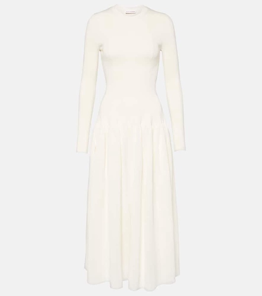 Denning ribbed-knit midi dress