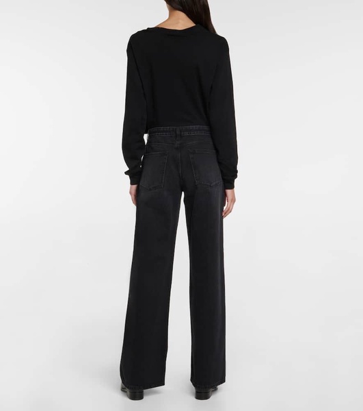 Eglitta high-rise wide-leg jeans