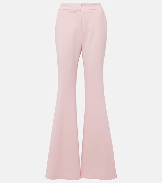 Desmond virgin wool crêpe flared pants