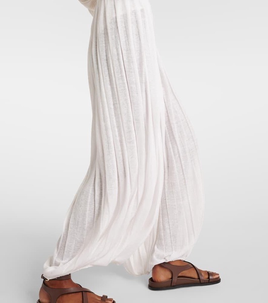 Lanai linen-blend palazzo pants