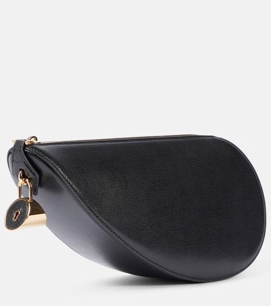 The half heart Leather clutch