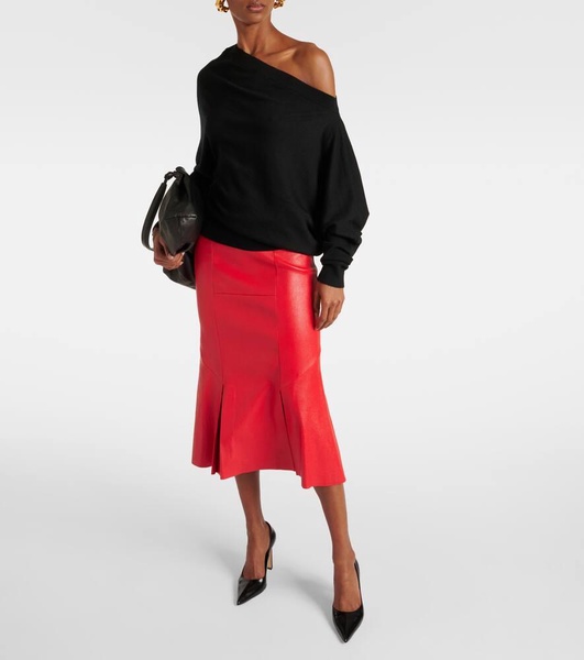 Grainge off-shoulder cashmere sweater