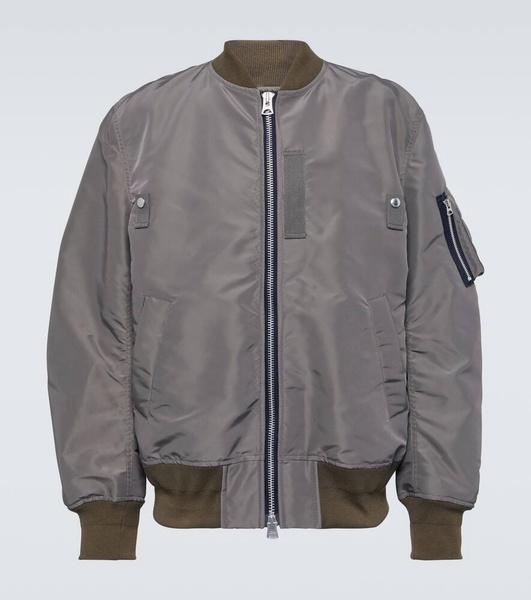 Technical twill bomber jacket 