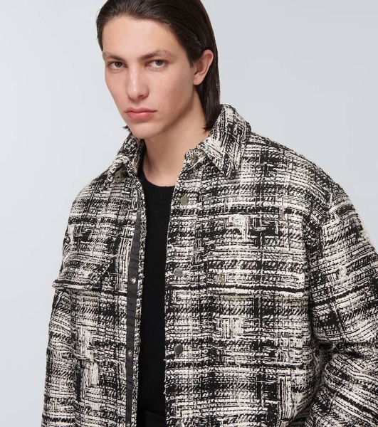 Tweed blouson jacket