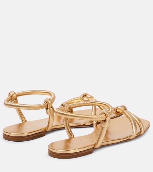 Juno 05 metallic leather sandals