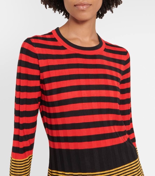 White Label Slinky stripe long sleeve sweater