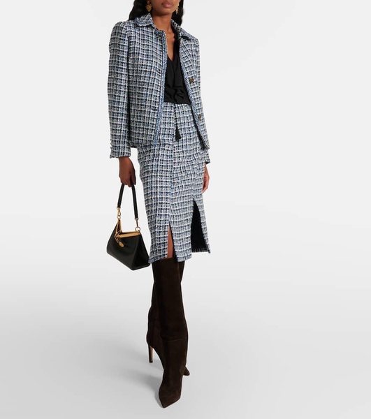 Cotton-blend tweed jacket