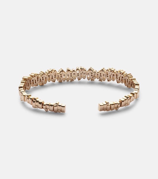 Shimmer Audrey 18kt gold bangle with diamonds