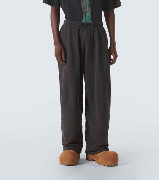 Baggy cotton fleece sweatpants