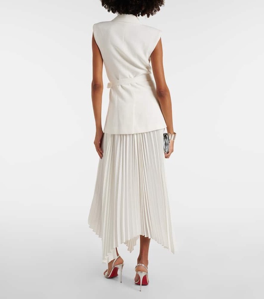 Helena pleated wrap dress