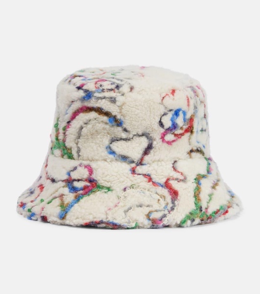 Zita shearling bucket hat