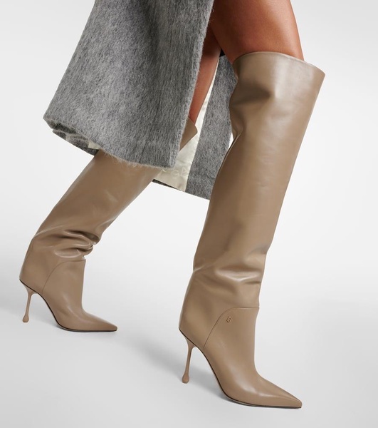 Cycas 95 leather over-the-knee boots