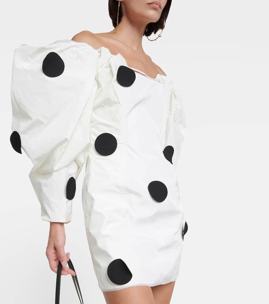 La Robe Taffetas polka-dot minidress