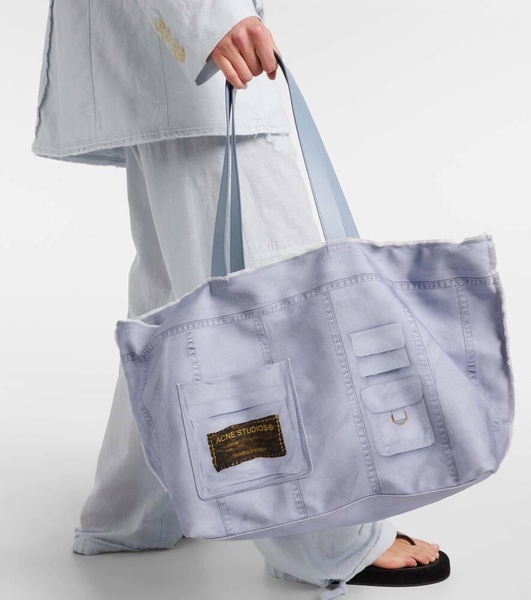 Midsummer Large cotton canvas tote bag