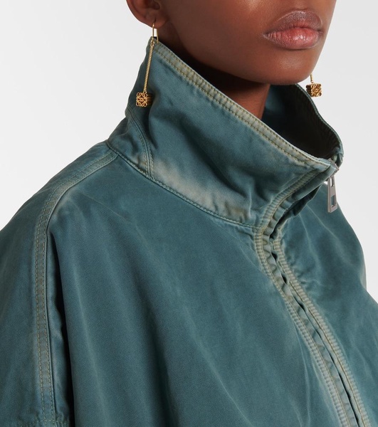 Balloon cotton gabardine jacket