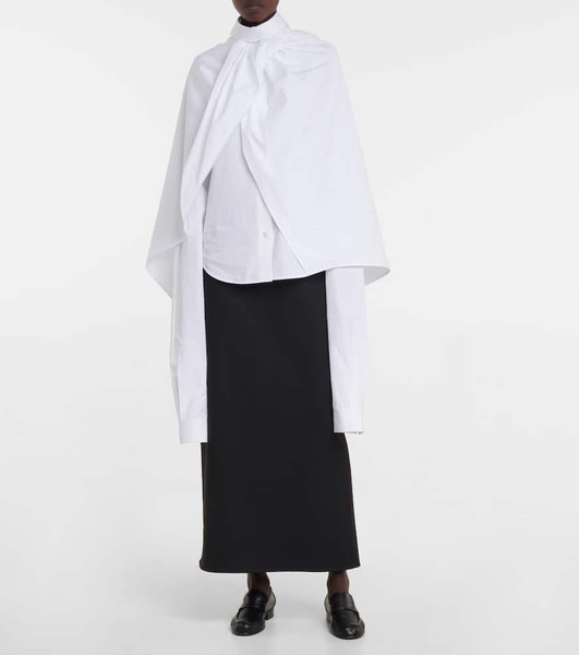 Aleida cotton cape shirt