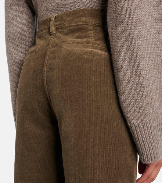 Anna cotton-blend corduroy wide-leg pants